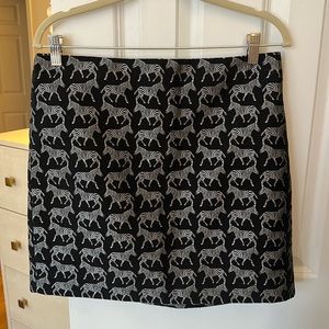 J. CREW Zebra Skirt - Sz 8